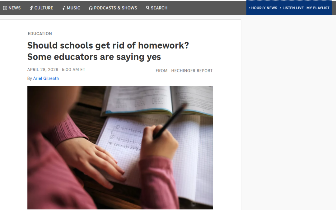 Should schools get rid of homework? Some educators are saying yes